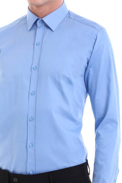 Mavi Slim Fit 100% Pamuklu Slim Yaka Uzun Kollu Spor Gömlek - 5