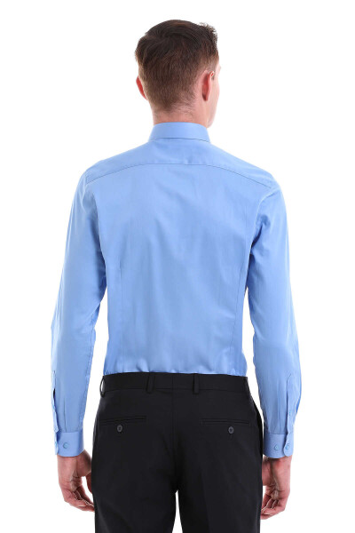 Mavi Slim Fit 100% Pamuklu Slim Yaka Uzun Kollu Spor Gömlek - 6