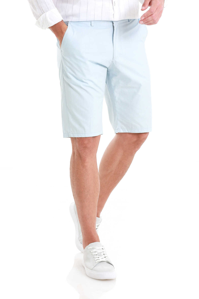 Mavi Slim Fit Düz Yandan Cepli Basic Şort - Hatemoğlu (1)