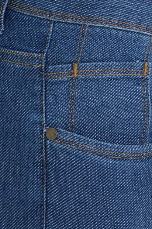 Mavi Dinamik Fit Desenli Pamuklu 5 Cep Kot Pantolon - Thumbnail (2)