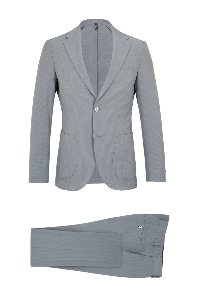 Mavi Slim Fit Mono Yaka Casual Takım Elbise - HTML