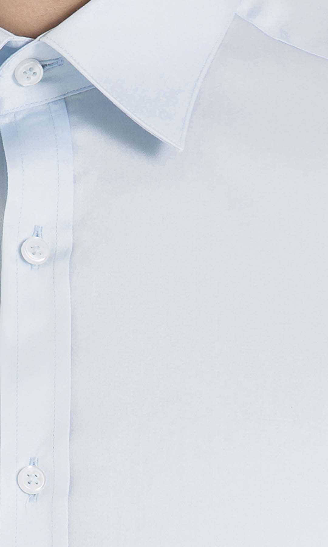 Mavi Slim Fit Pamuklu Gömlek - 4