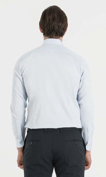 Mavi Slim Fit Pamuklu Gömlek - 10