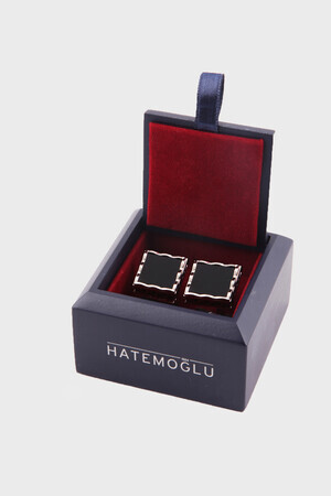 Yuvarlak Taşlı Kol Düğmesi - 3