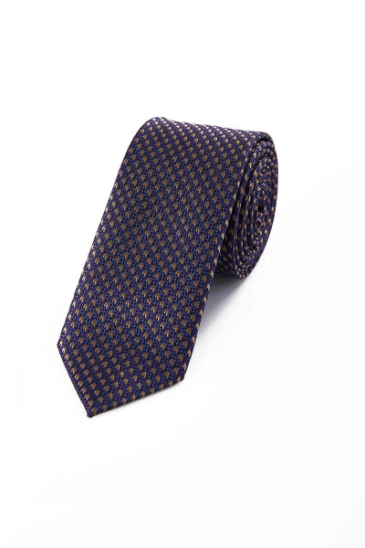 Mor Desenli Kravat - 1
