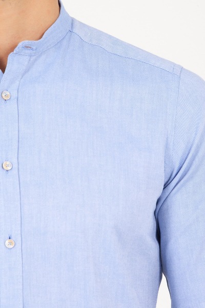 Mavi Slim Fit 100% Pamuk Uzun Kol Spor Gömlek - 10