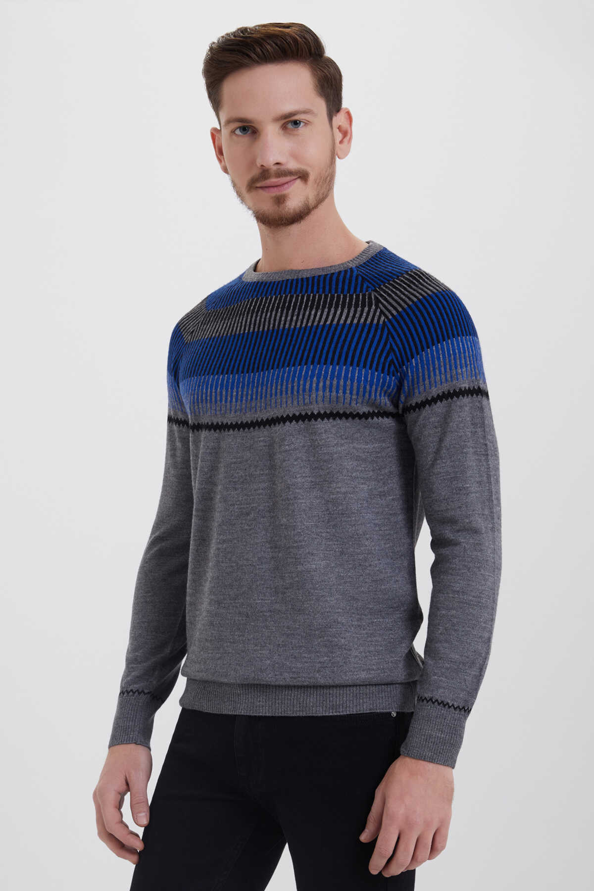 Gri - Saks Triko - 3