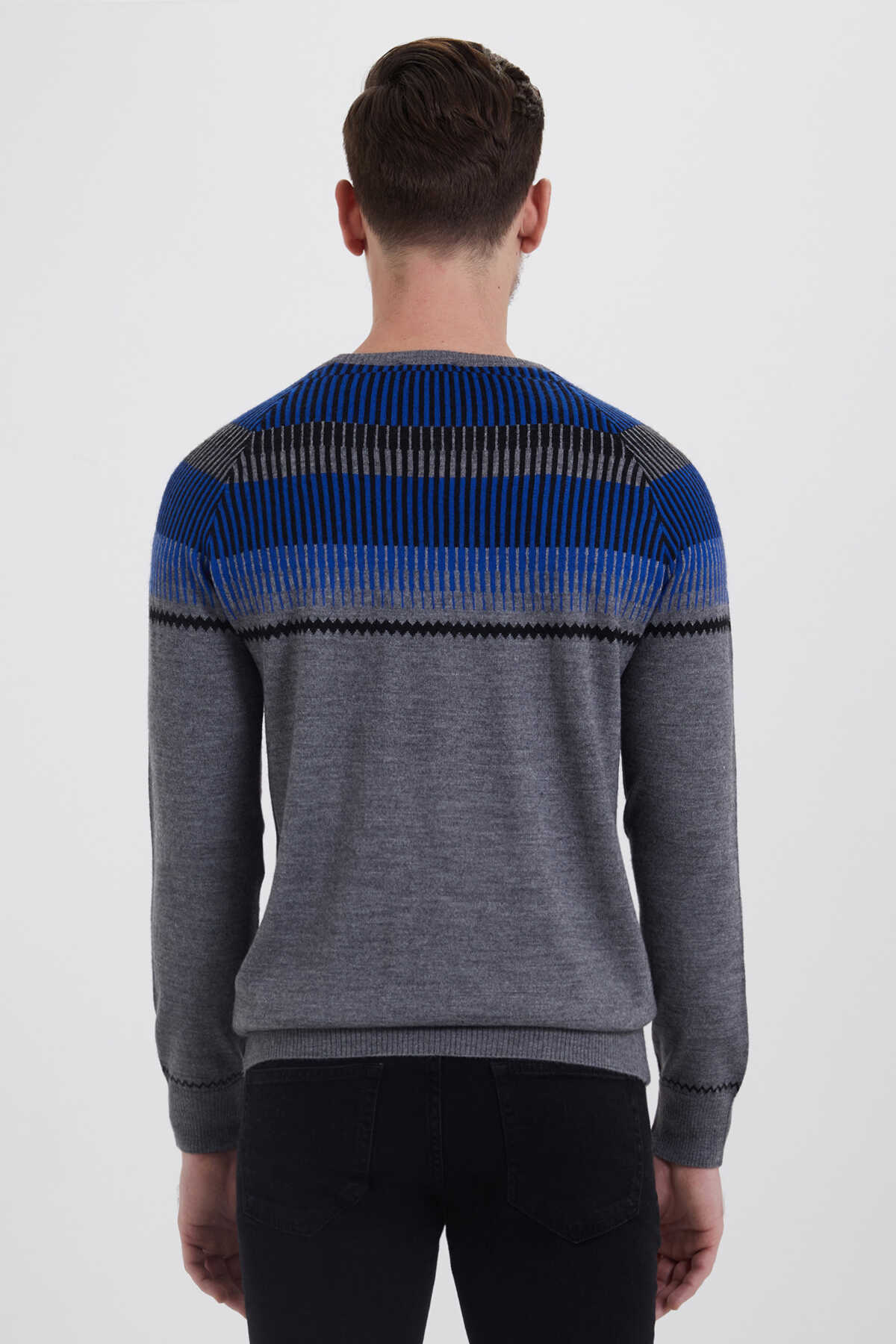 Gri - Saks Triko - 4