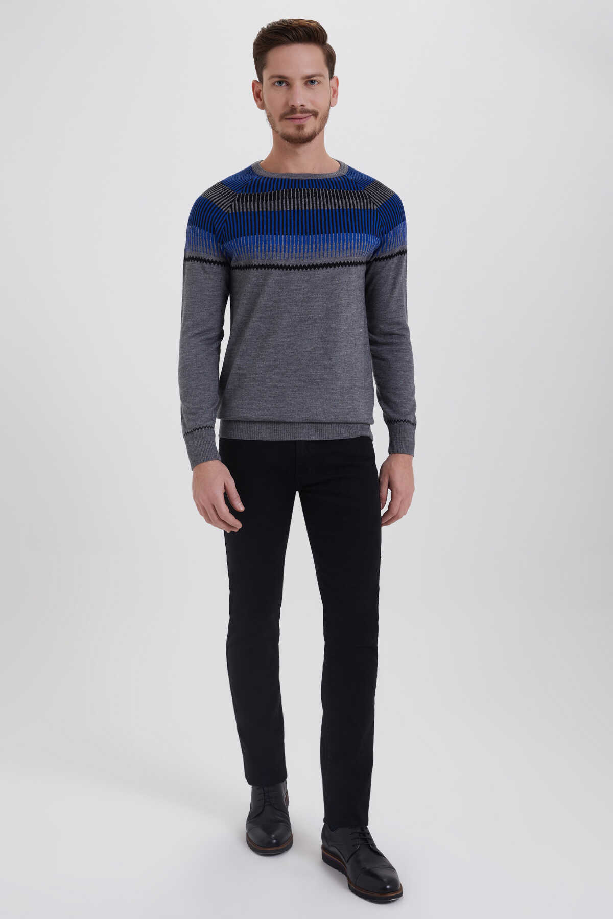 Gri - Saks Triko - 2