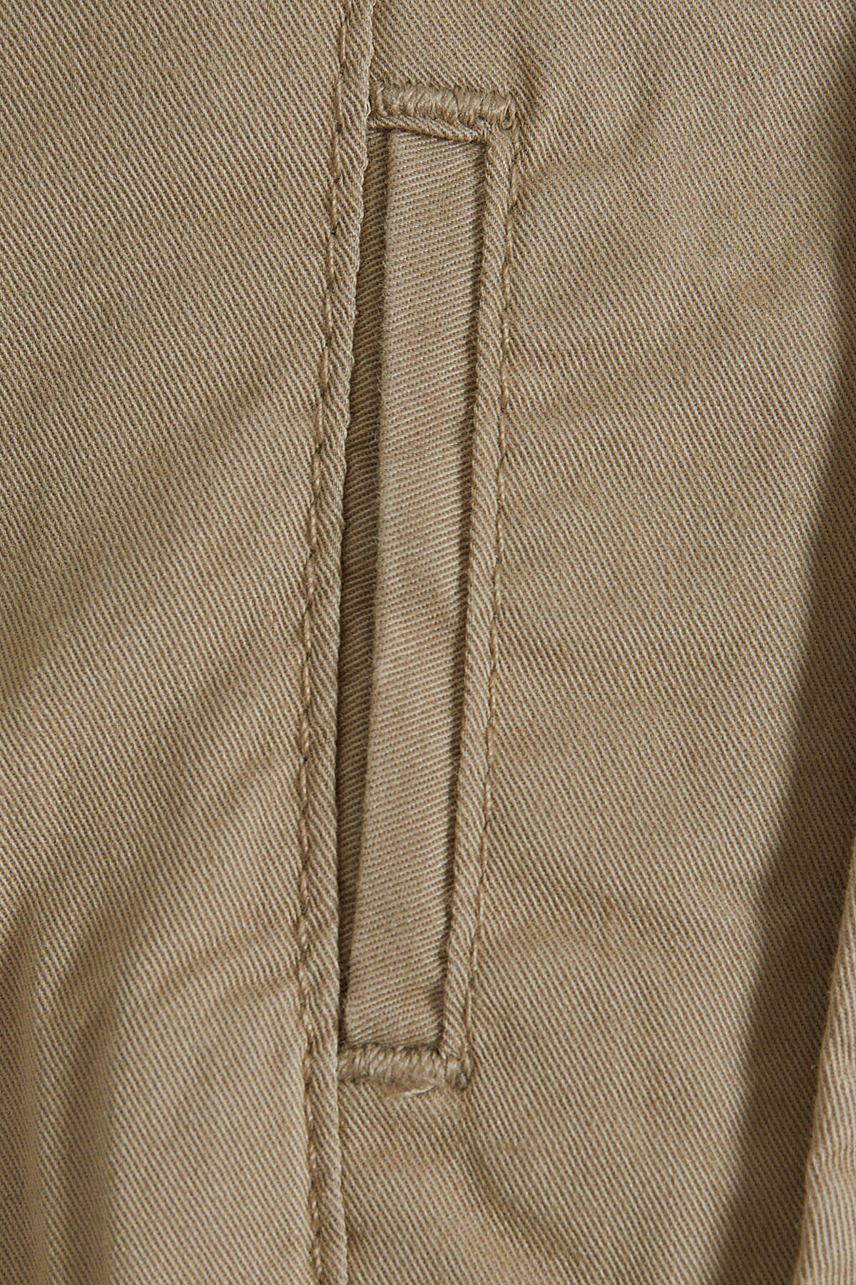 Yeşil Regular Fit Pamuklu Yandan Cep Kanvas Pantolon - 3