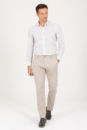 Yeşil Regular Fit Yandan Cep Pantolon - 5