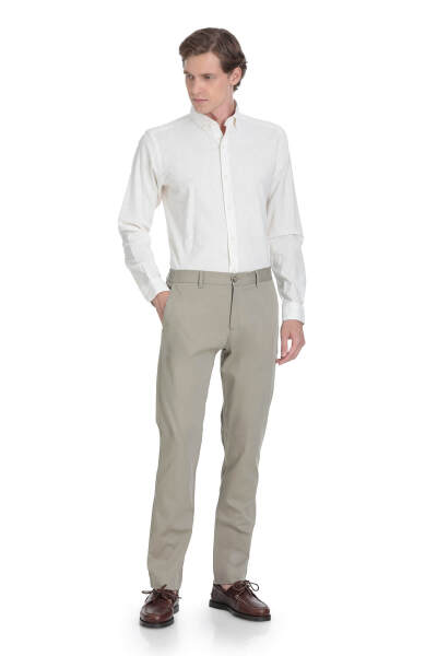 Yeşil Rahat Kesim Pamuklu Yandan Cepli Jogger Pantolon - 2