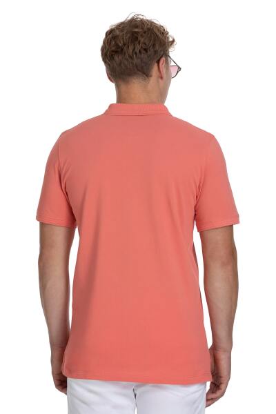 Pembe Regular Fit 100% Pamuklu Polo Yaka Tişört - 5