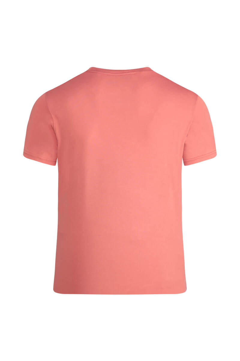 Pembe Regular Fit Bisiklet Yaka Tişört - Saykı (1)