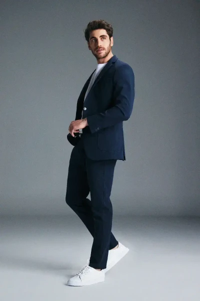 Performans Suit Lacivert Slim Fit Takım Elbise - 7