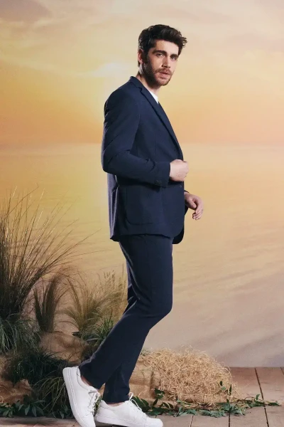 Performans Suit Lacivert Slim Fit Takım Elbise - 11