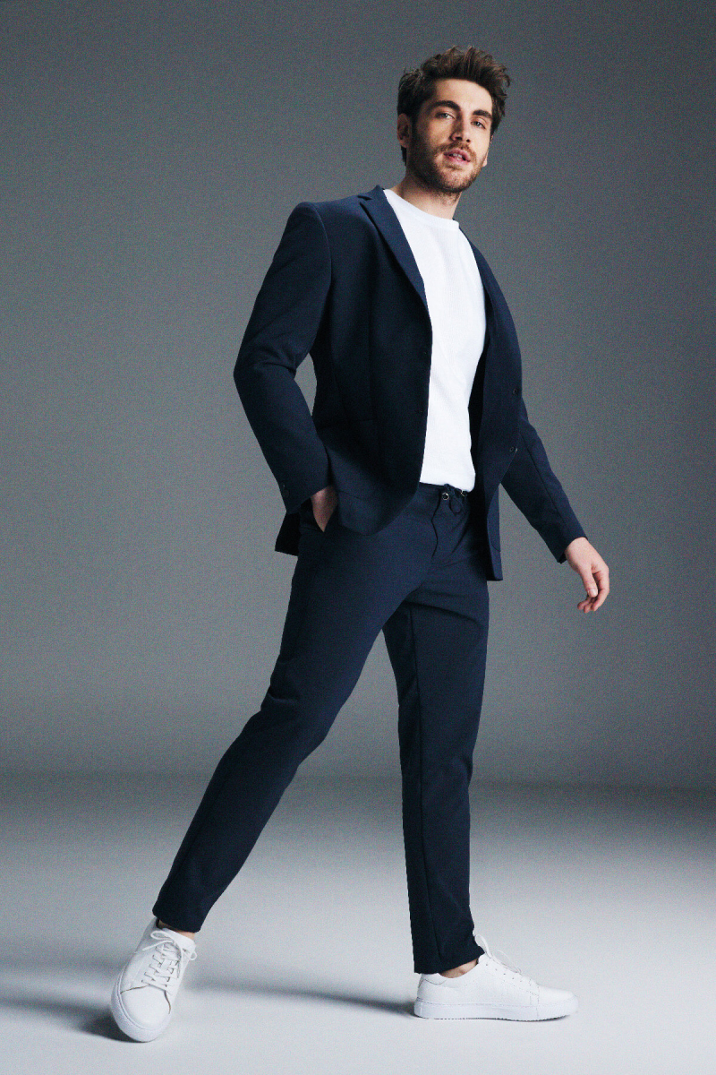 Performans Suit Lacivert Slim Fit Takım Elbise - Hatem Saykı