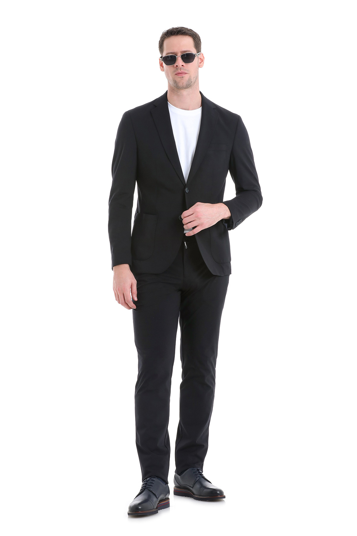 Performans Suit Siyah Slim Fit Takım Elbise - 1