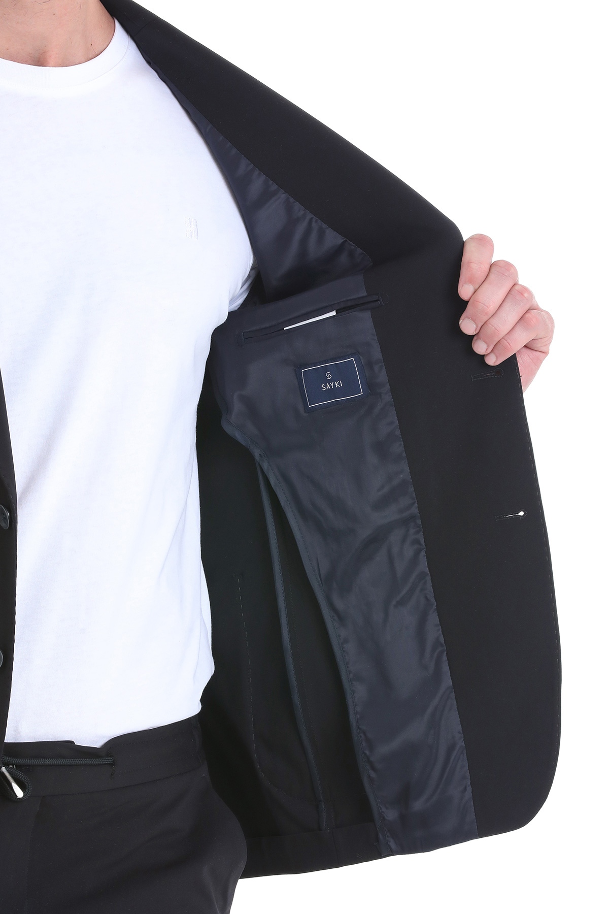 Performans Suit Siyah Slim Fit Takım Elbise - 8