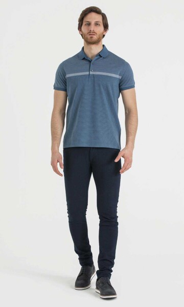 Mavi Jakarlı Regular T-shirt - 2