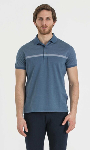 Mavi Jakarlı Regular T-shirt - 1