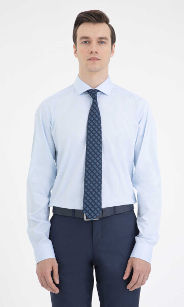 Regular Fit Mavi Gömlek - 1