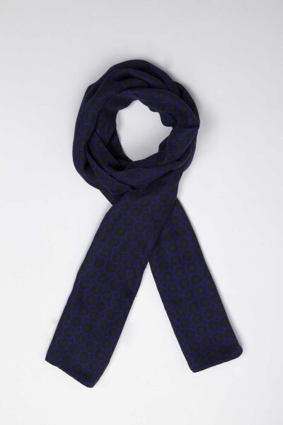 Kahverengi Desenli Kaşkol - 1