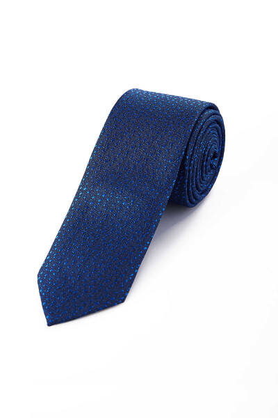 Saks Mavi Desenli Kravat - 1