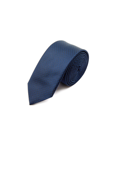 Saks Desenli Klasik Micro Kravat - 4