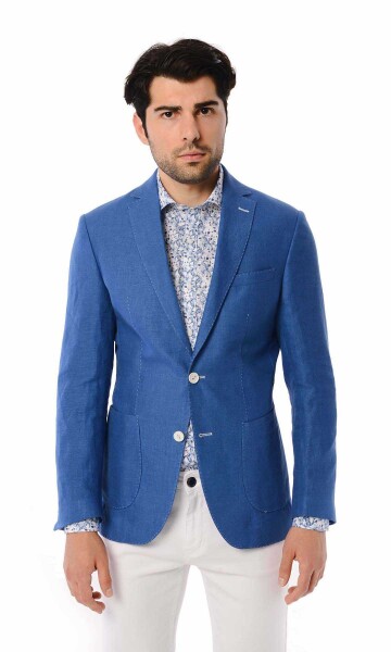Mavi Slim Fit Ceket - Thumbnail