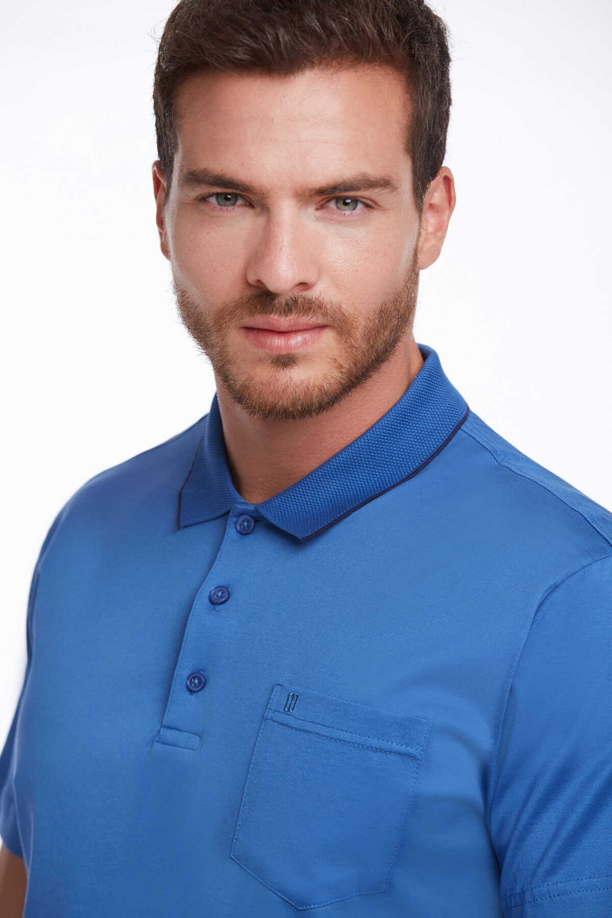 Saks Regular Fit 100% Pamuk Polo Yaka Tişört - 18