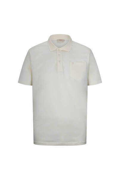 Sarı Regular Fit 100% Pamuk Polo Yaka Merserize Tişört 