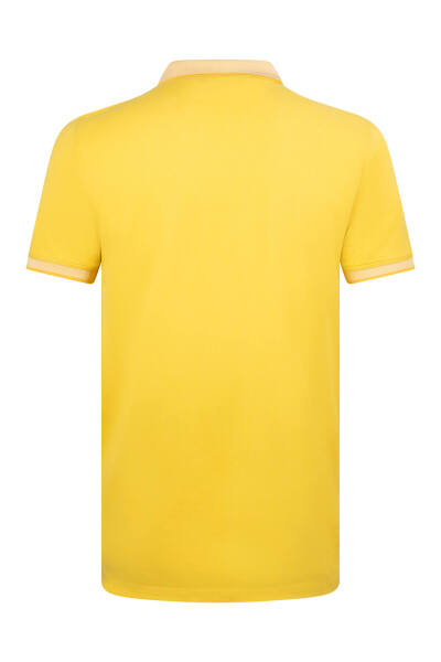 Sarı Regular Fit 100% Pamuklu Polo Yaka Tişört - 5