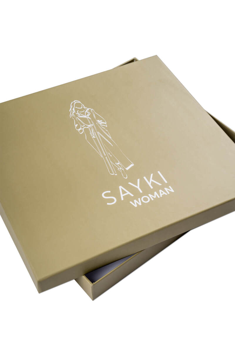 Saykı Woman Desenli 100% Yün Şal - Saykı Woman (1)