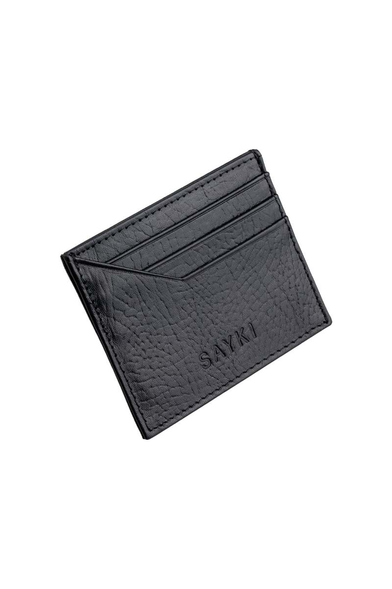 Siyah 100% Deri Cüzdan - Saykı