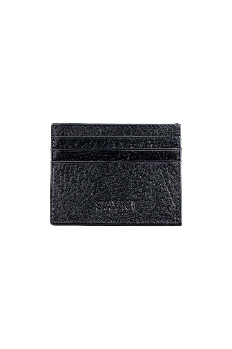 Siyah 100% Deri Cüzdan - Saykı