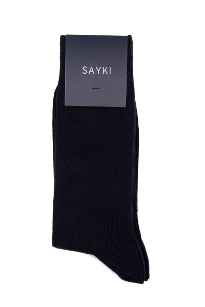 Siyah İkili Soket Çorap - 1