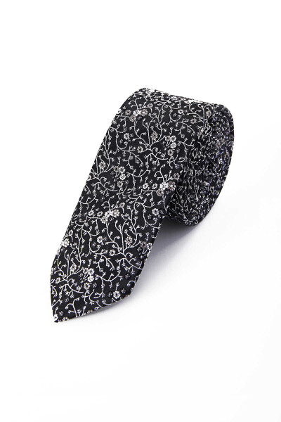 Siyah Desenli Kravat - 1
