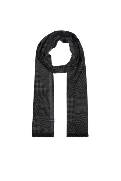 Siyah Desenli Atkı - 1