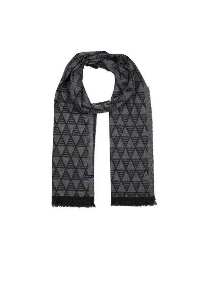 Siyah Desenli Atkı - 1