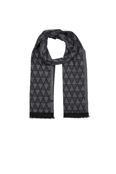 Siyah Desenli Atkı - 2