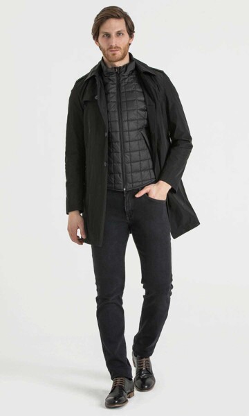 Siyah Basic Palto - 2