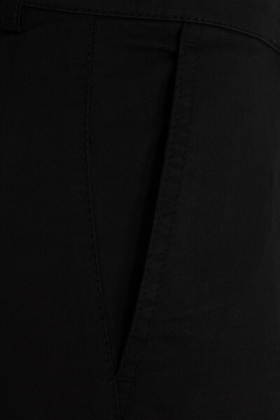 Siyah Regular Fit Kumaş Pantolon - Thumbnail