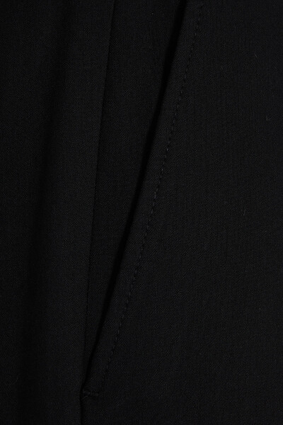 Siyah Regular Fit Kumaş Pantolon - 3