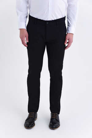 Siyah Slim Fit Spor Pantolon - 5