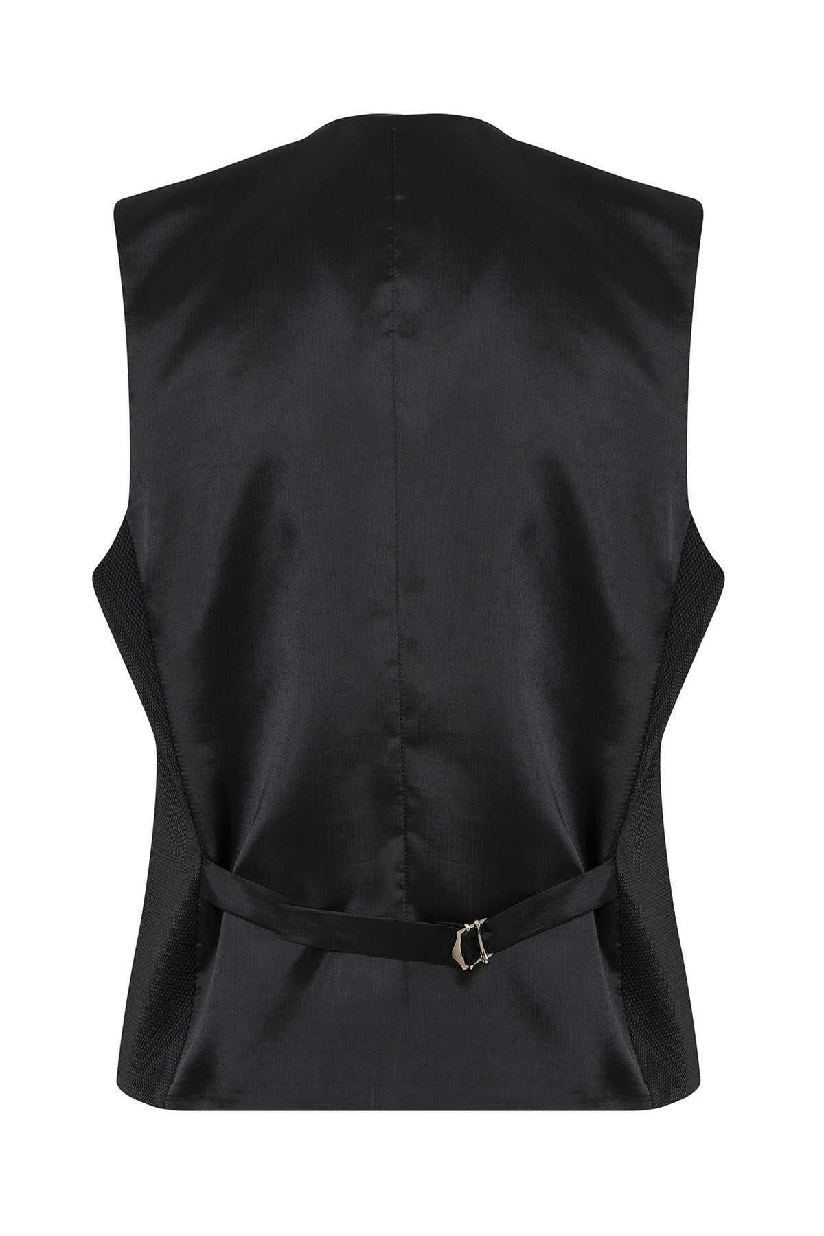 Siyah Dinamik Fit V Yaka Klasik Yelek - 2