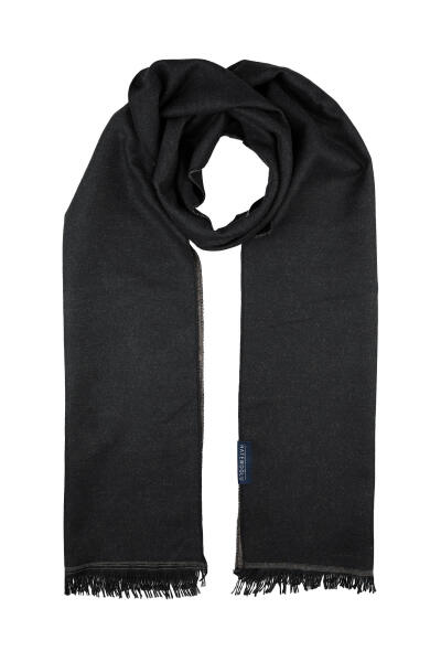 Siyah Çift Taraflı Atkı - 1