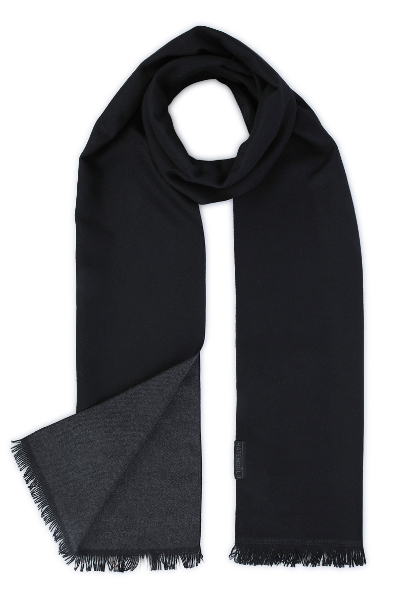 Siyah Çift Taraflı Atkı - Hatemoğlu (1)