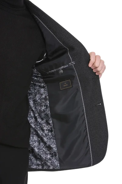 Siyah Comfort Fit Mono Yaka Klasik Ceket - 7