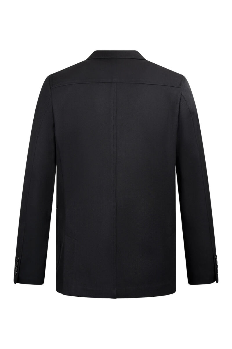Siyah Comfort Fit Mono Yaka Klasik Ceket - HTML (1)